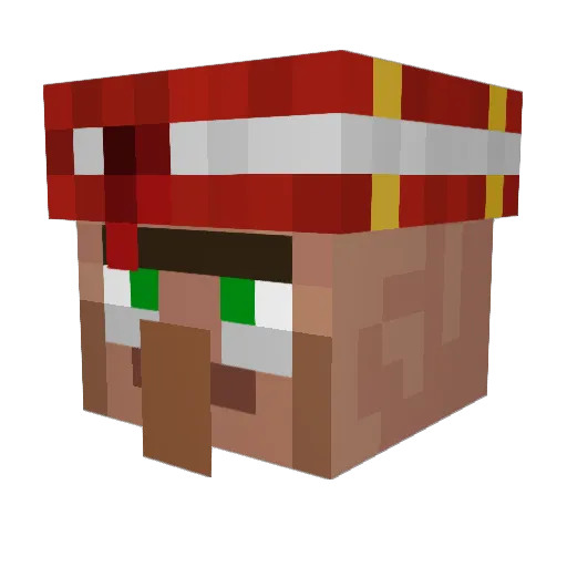 Ace_ryuk Minecraft avatar head, 3D render