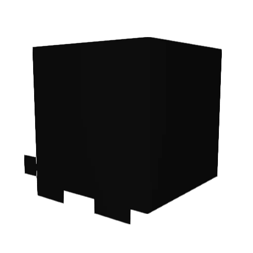 Aceanator Minecraft avatar head, 3D render
