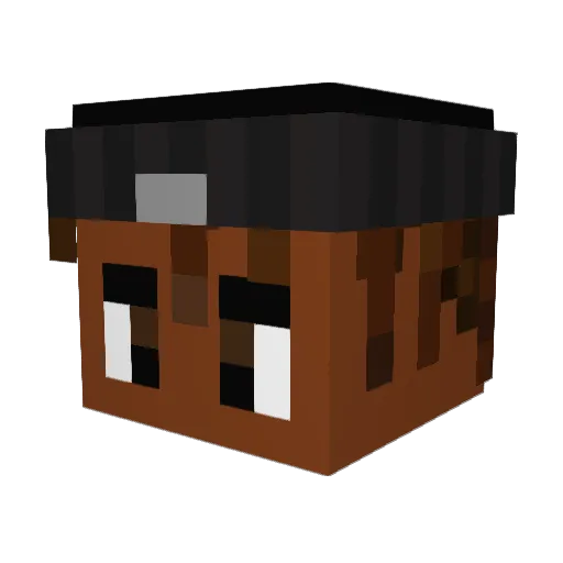 Aceblastz Minecraft avatar head, 3D render
