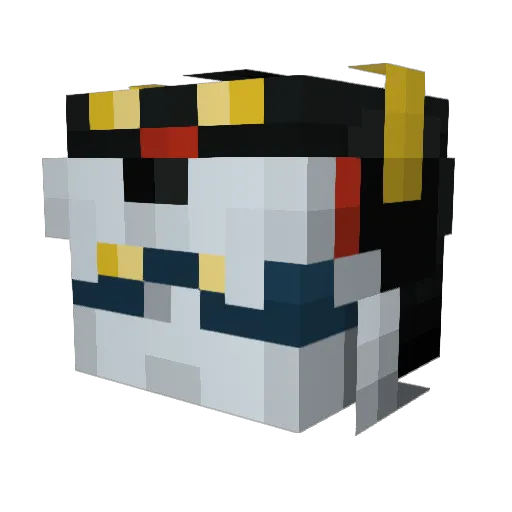 Acebuttweed Minecraft avatar head, 3D render