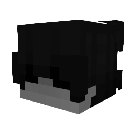 Acedrack Minecraft avatar head, 3D render
