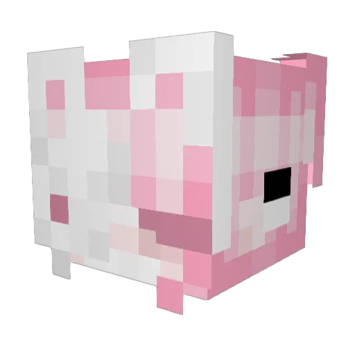 Aceeinn Minecraft avatar head, 3D render