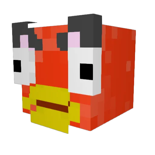 Aceiz Minecraft avatar head, 3D render