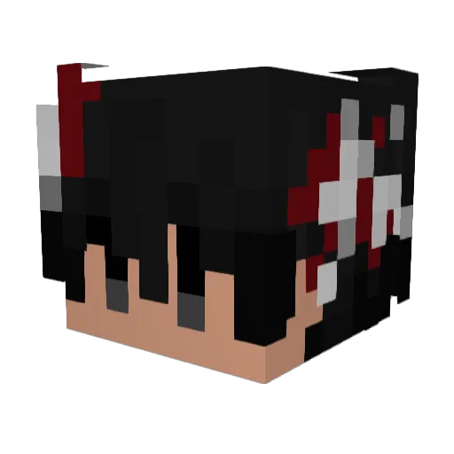 Acejaw Minecraft avatar head, 3D render