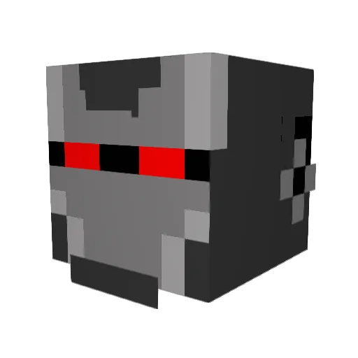 Acemack Minecraft avatar head, 3D render
