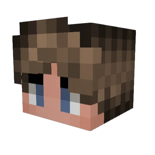 AceofClubs667 Minecraft avatar head, 3D render