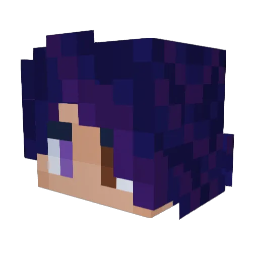 AceofFandoms Minecraft avatar head, 3D render