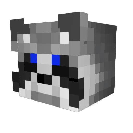 Aceoflel Minecraft avatar head, 3D render
