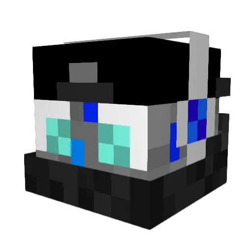 Acequit Minecraft avatar head, 3D render