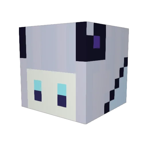 Acer0la Minecraft avatar head, 3D render