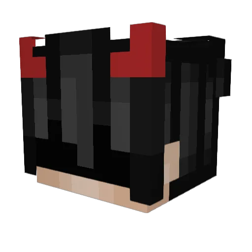 Aceraima Minecraft avatar head, 3D render