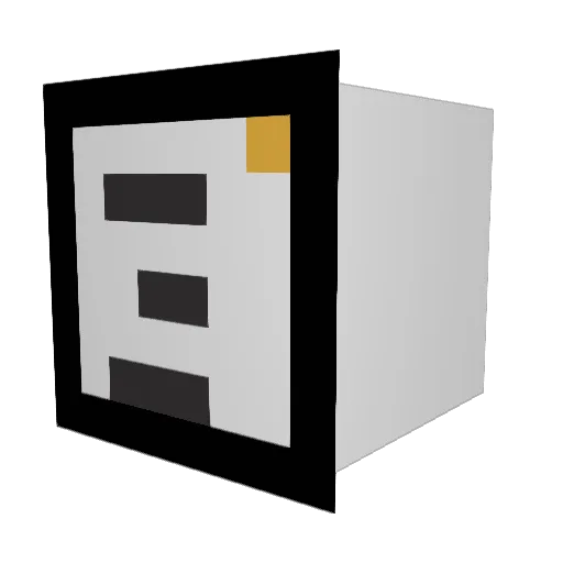 Acerrelix Minecraft avatar head, 3D render