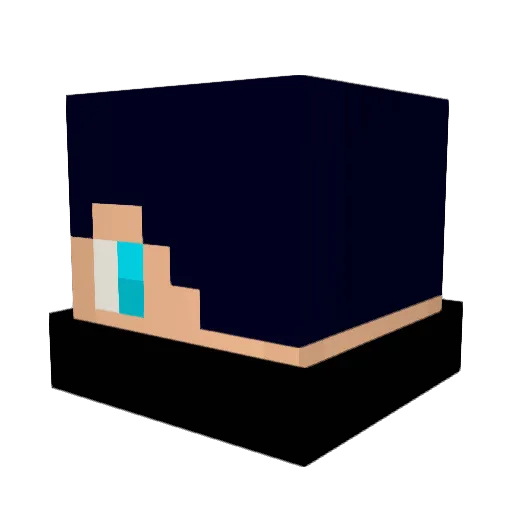 AcerusAsh Minecraft avatar head, 3D render