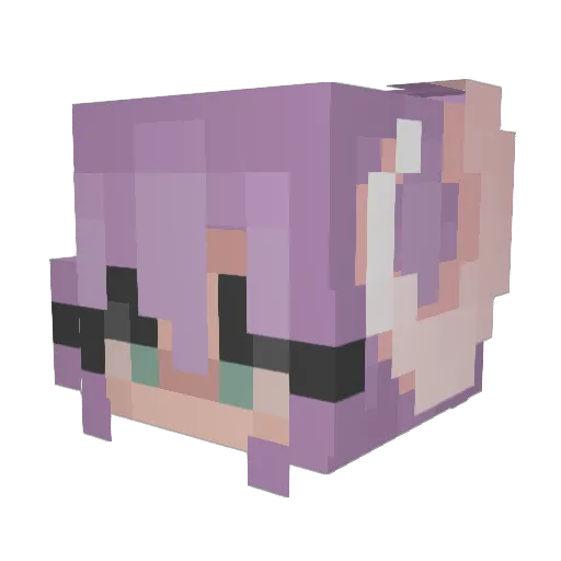 Aceslind Minecraft avatar head, 3D render