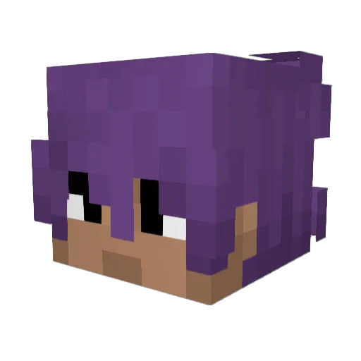 AcetoneGuzzler52 Minecraft avatar head, 3D render