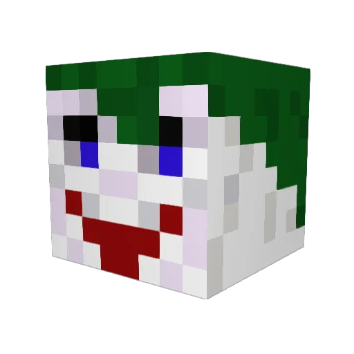 Acetrixx Minecraft avatar head, 3D render