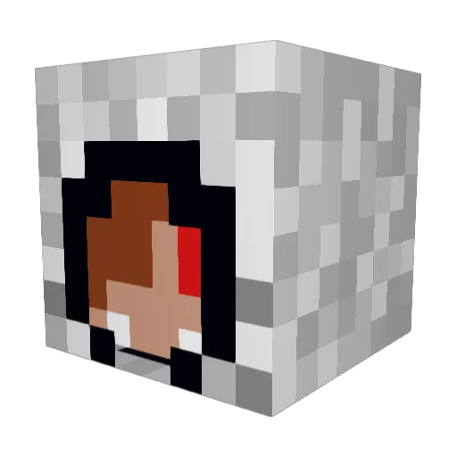Aceventura88 Minecraft avatar head, 3D render