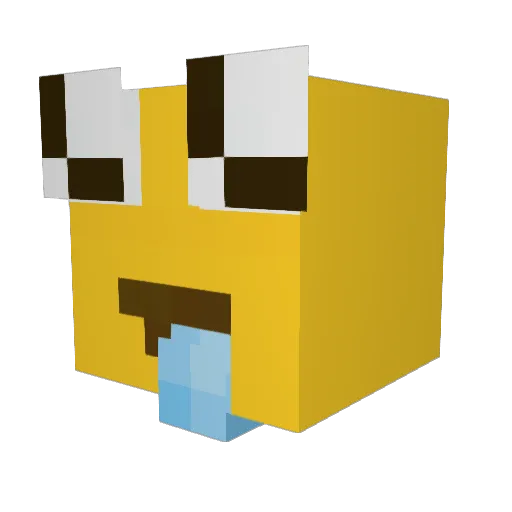 Acevxrse Minecraft avatar head, 3D render