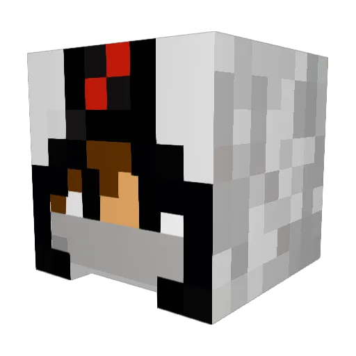 Acewolf2306 Minecraft avatar head, 3D render