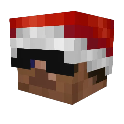 Acewyre Minecraft avatar head, 3D render