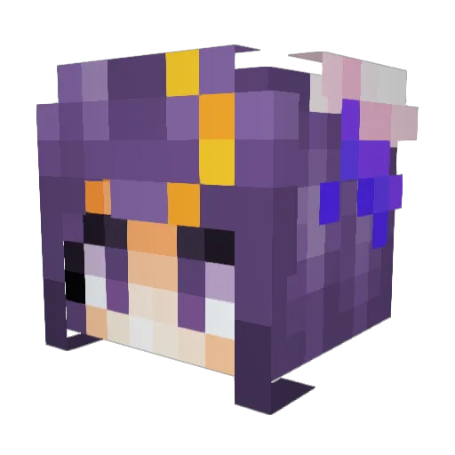 Acey007 Minecraft avatar head, 3D render