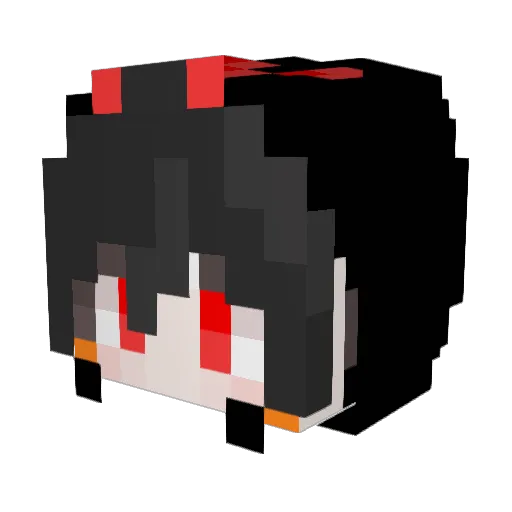 AcgMoran Minecraft avatar head, 3D render