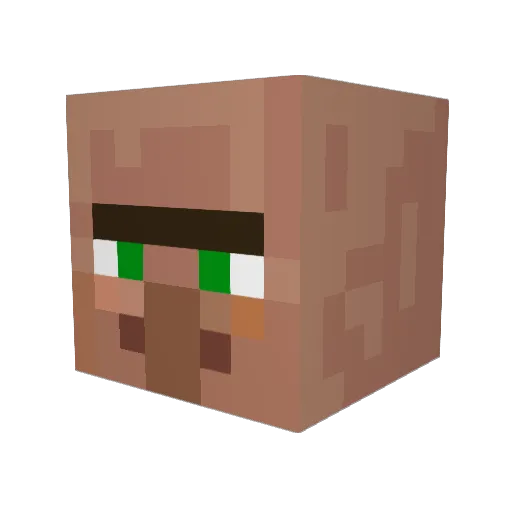AchDuMeine Minecraft avatar head, 3D render