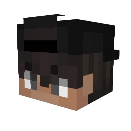 AchQuatsch Minecraft avatar head, 3D render