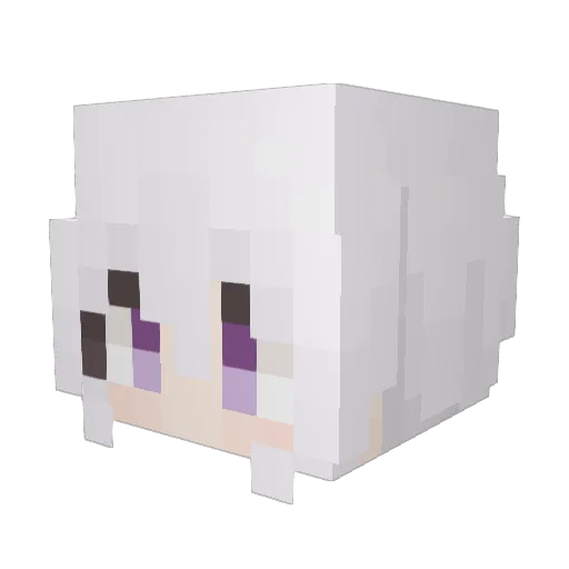 Achen2233 Minecraft avatar head, 3D render