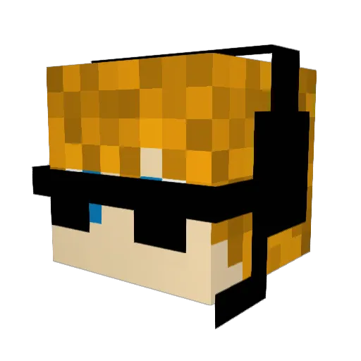 Acheronia Minecraft avatar head, 3D render