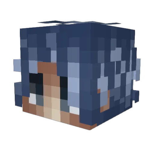 Acheteur Minecraft avatar head, 3D render