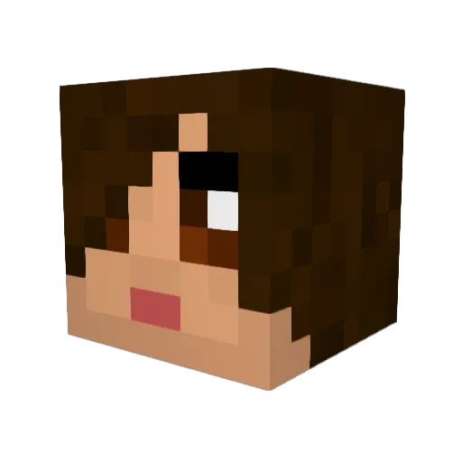 Achieveit Minecraft avatar head, 3D render