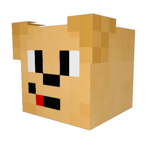 AchieverI Minecraft avatar head, 3D render