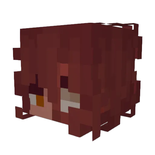 Achille_66 Minecraft avatar head, 3D render