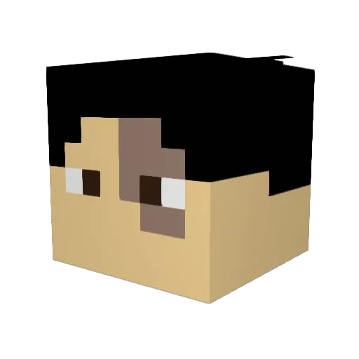 Achilles7899 Minecraft avatar head, 3D render