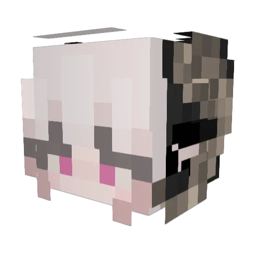 AchillesKuna Minecraft avatar head, 3D render