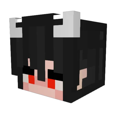 AchiraTH Minecraft avatar head, 3D render