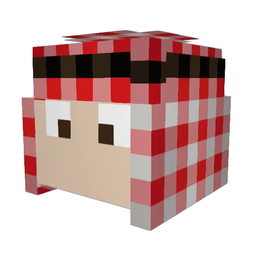 Achmad_Firman Minecraft avatar head, 3D render