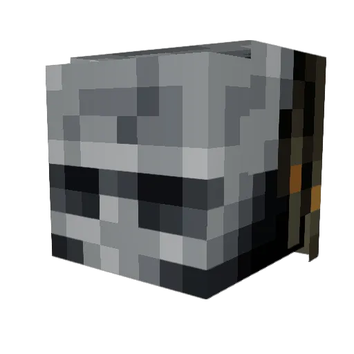 Achmedarthur Minecraft avatar head, 3D render