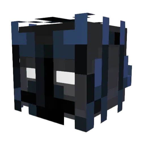 Achmir Minecraft avatar head, 3D render