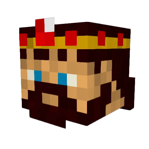 Achris Minecraft avatar head, 3D render