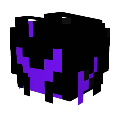 AchromaticX Minecraft avatar head, 3D render