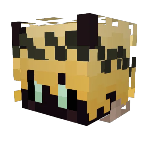 Achtari Minecraft avatar head, 3D render