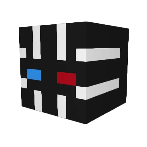 AchtungHans Minecraft avatar head, 3D render