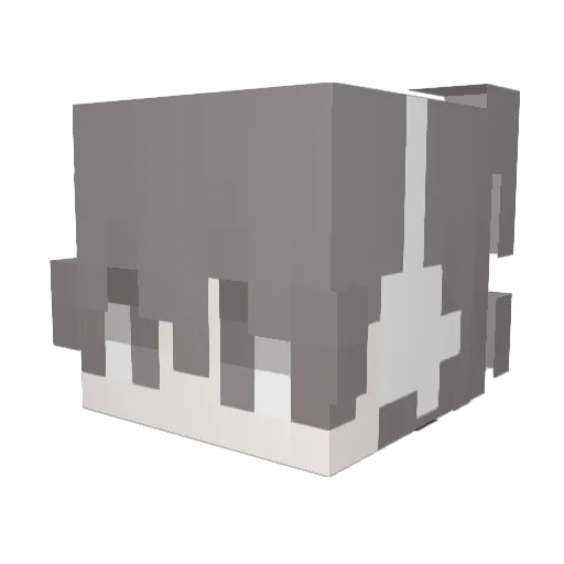 Achtzen Minecraft avatar head, 3D render