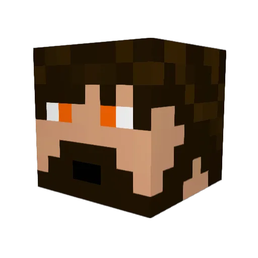 Achybreakybrute Minecraft avatar head, 3D render