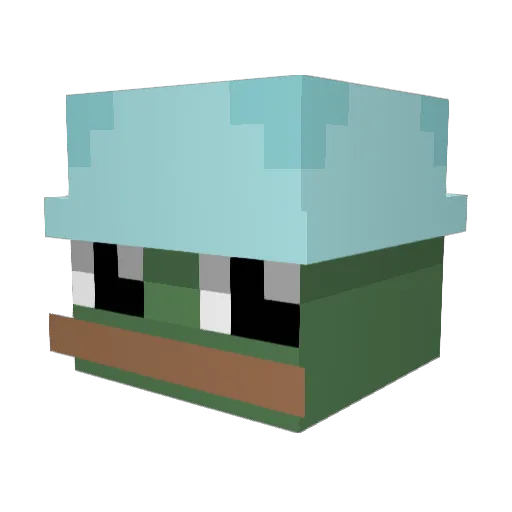 Acia___ Minecraft avatar head, 3D render