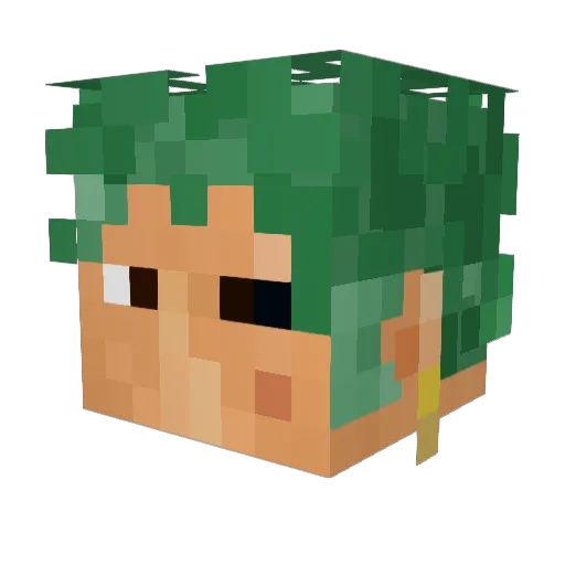 AcidChrono1583 Minecraft avatar head, 3D render