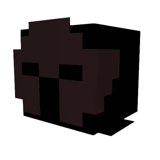 AcidKid_TV Minecraft avatar head, 3D render