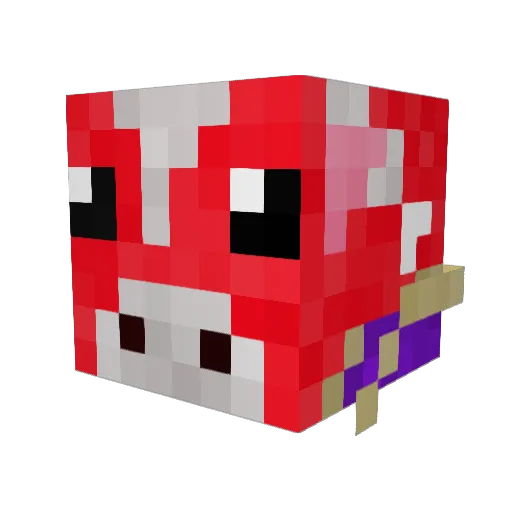 AcidMouth137 Minecraft avatar head, 3D render